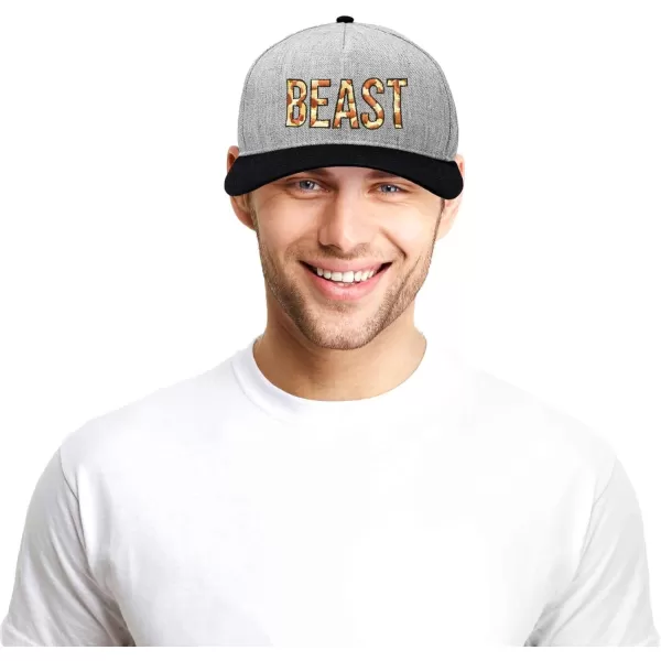 DALIX Beauty and Beast Hat Set Men Women Flat Bill Couples Cap