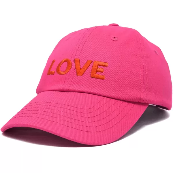 DALIX Custom Embroidered Hats Dad Caps Love Stitched Logo Hat