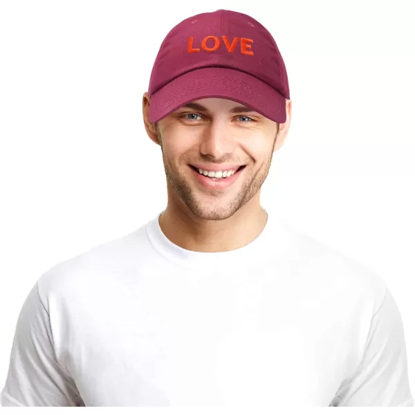DALIX Custom Embroidered Hats Dad Caps Love Stitched Logo Hat