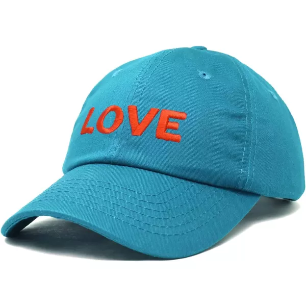 DALIX Custom Embroidered Hats Dad Caps Love Stitched Logo Hat