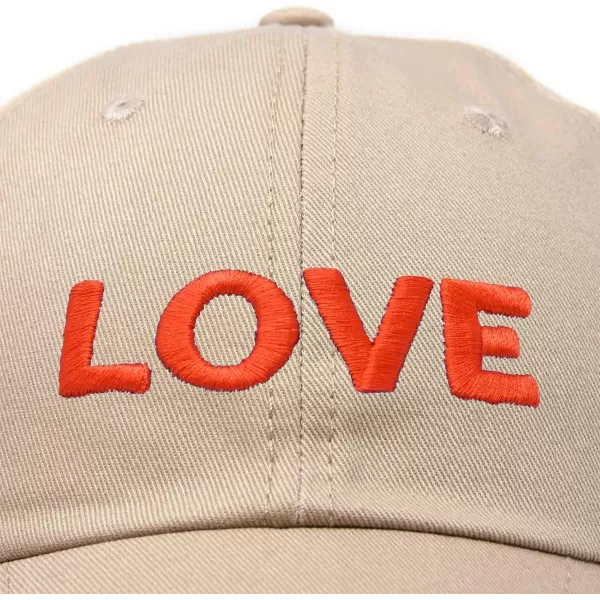 DALIX Custom Embroidered Hats Dad Caps Love Stitched Logo Hat
