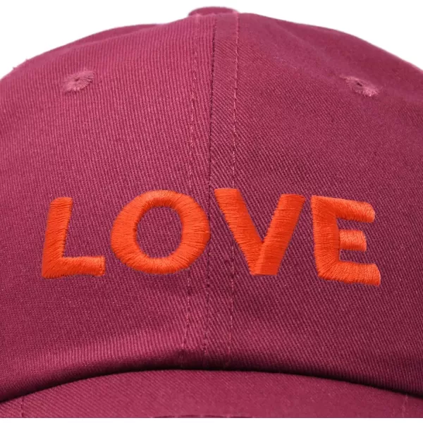 DALIX Custom Embroidered Hats Dad Caps Love Stitched Logo Hat
