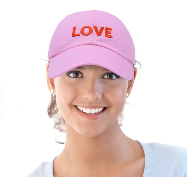 DALIX Custom Embroidered Hats Dad Caps Love Stitched Logo Hat