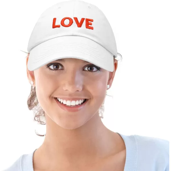 DALIX Custom Embroidered Hats Dad Caps Love Stitched Logo Hat