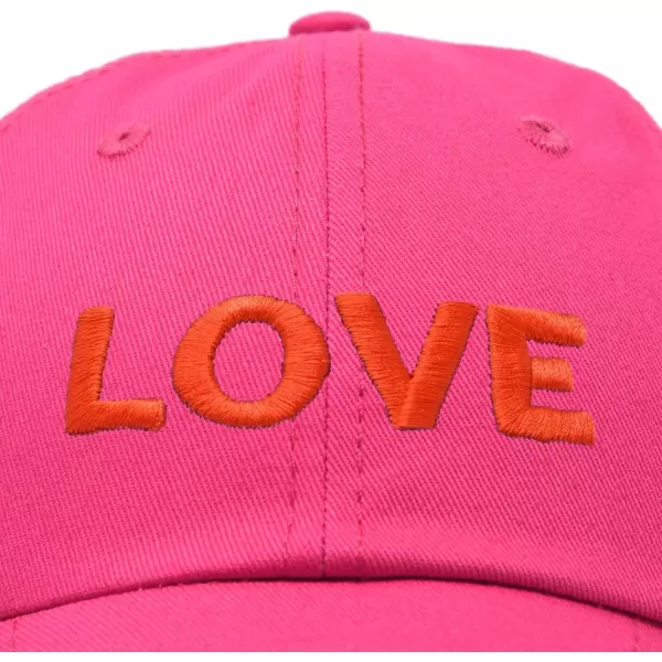 DALIX Custom Embroidered Hats Dad Caps Love Stitched Logo Hat