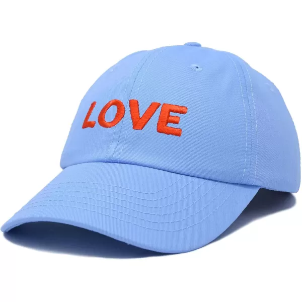 DALIX Custom Embroidered Hats Dad Caps Love Stitched Logo Hat