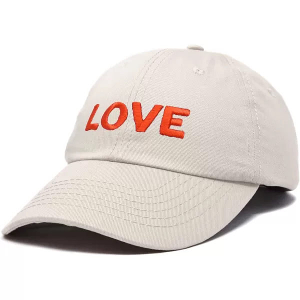 DALIX Custom Embroidered Hats Dad Caps Love Stitched Logo Hat