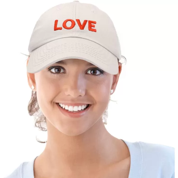 DALIX Custom Embroidered Hats Dad Caps Love Stitched Logo Hat