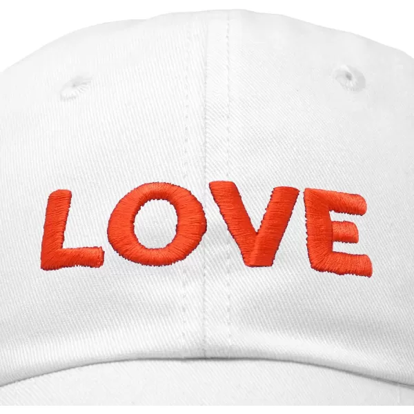 DALIX Custom Embroidered Hats Dad Caps Love Stitched Logo Hat
