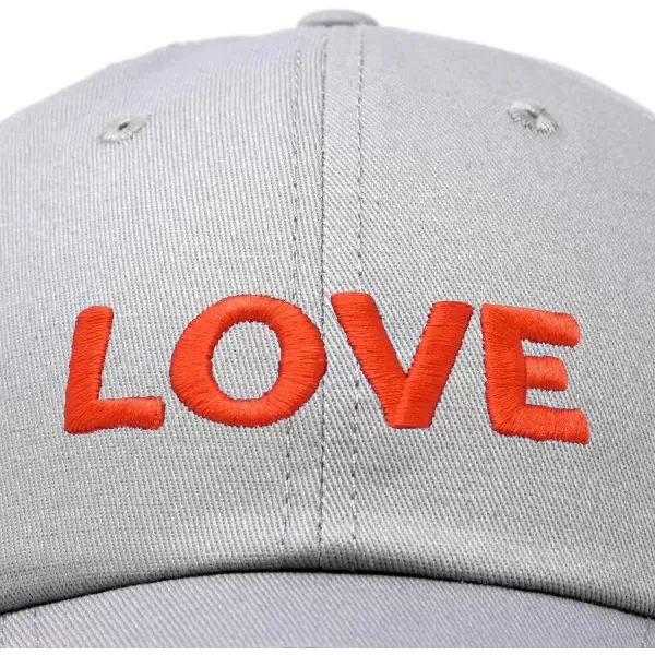DALIX Custom Embroidered Hats Dad Caps Love Stitched Logo Hat