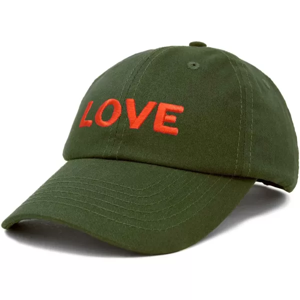 DALIX Custom Embroidered Hats Dad Caps Love Stitched Logo Hat