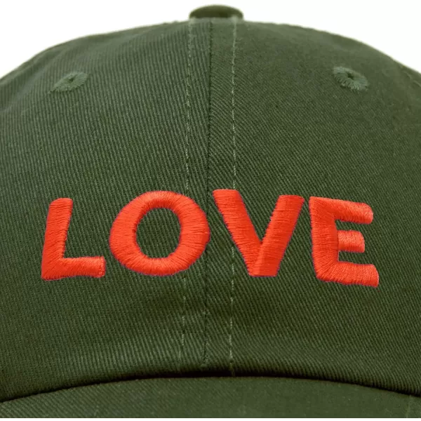 DALIX Custom Embroidered Hats Dad Caps Love Stitched Logo Hat