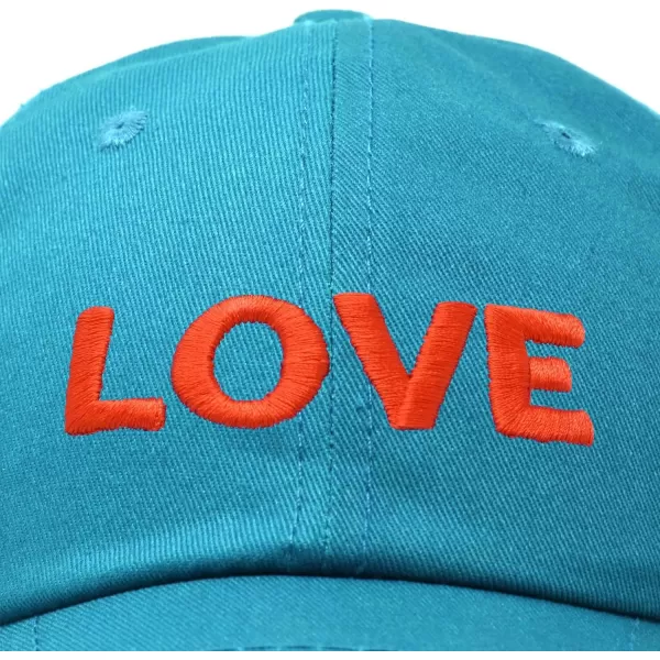 DALIX Custom Embroidered Hats Dad Caps Love Stitched Logo Hat