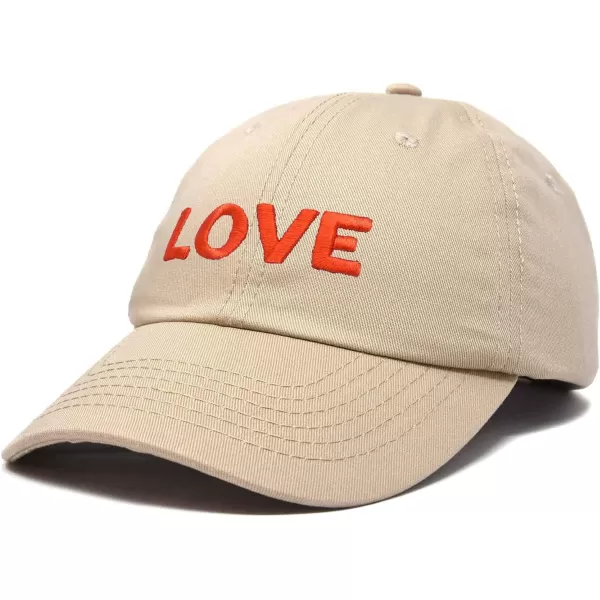 DALIX Custom Embroidered Hats Dad Caps Love Stitched Logo Hat