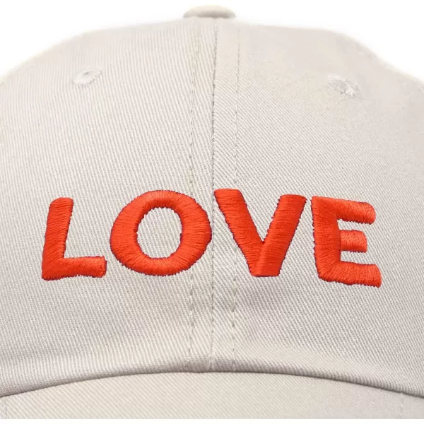 DALIX Custom Embroidered Hats Dad Caps Love Stitched Logo Hat