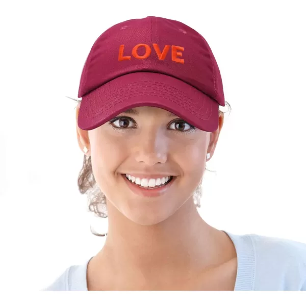 DALIX Custom Embroidered Hats Dad Caps Love Stitched Logo Hat