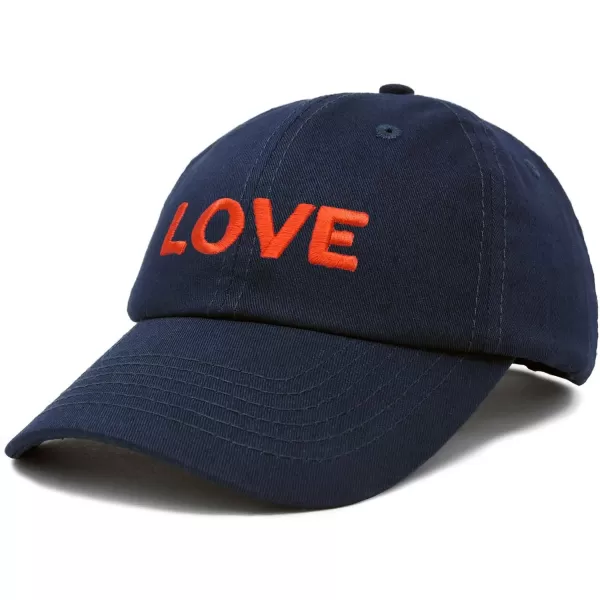 DALIX Custom Embroidered Hats Dad Caps Love Stitched Logo Hat