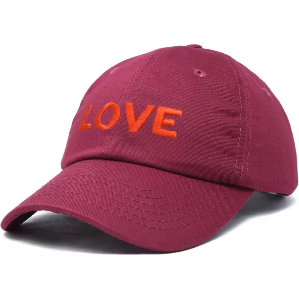DALIX Custom Embroidered Hats Dad Caps Love Stitched Logo Hat