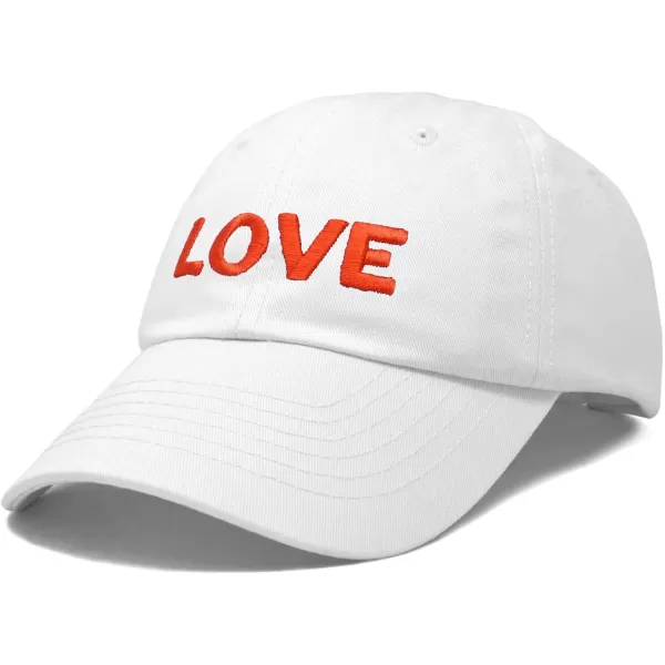 DALIX Custom Embroidered Hats Dad Caps Love Stitched Logo Hat