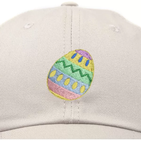 DALIX Elegant Colorful Egg Easter Hat Womens Embroidered Baseball Cap