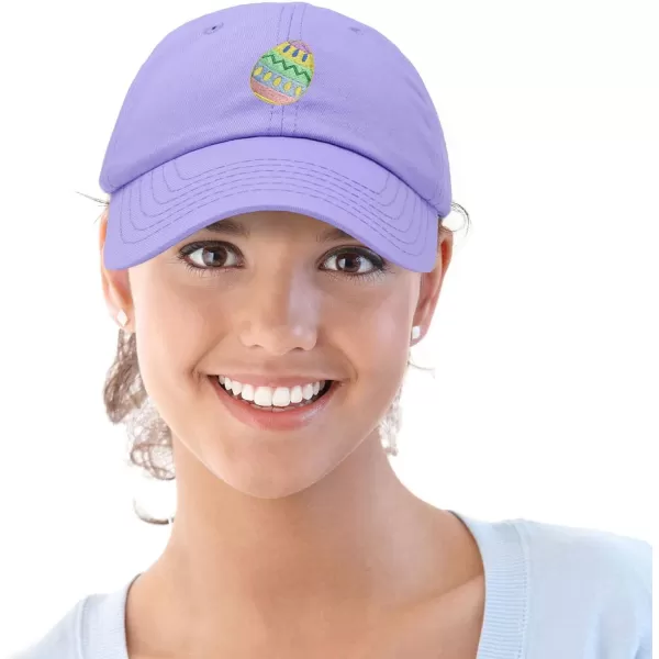 DALIX Elegant Colorful Egg Easter Hat Womens Embroidered Baseball Cap
