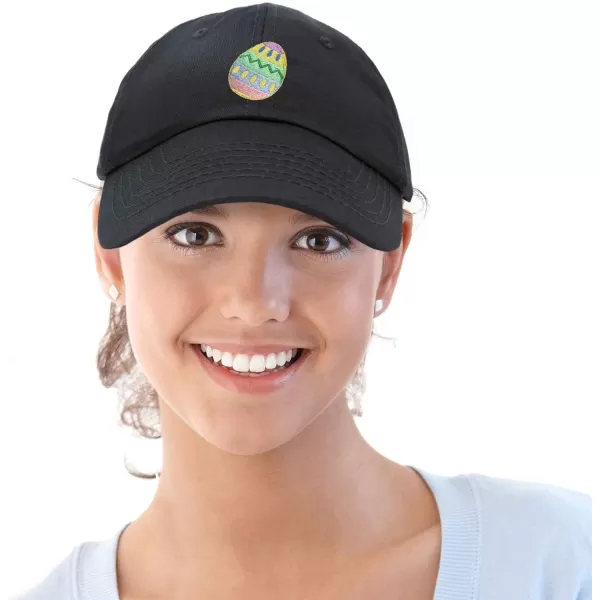 DALIX Elegant Colorful Egg Easter Hat Womens Embroidered Baseball Cap