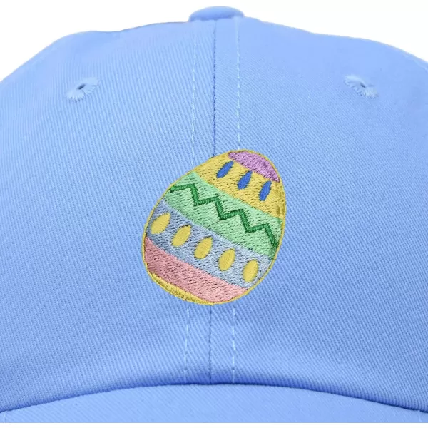 DALIX Elegant Colorful Egg Easter Hat Womens Embroidered Baseball Cap