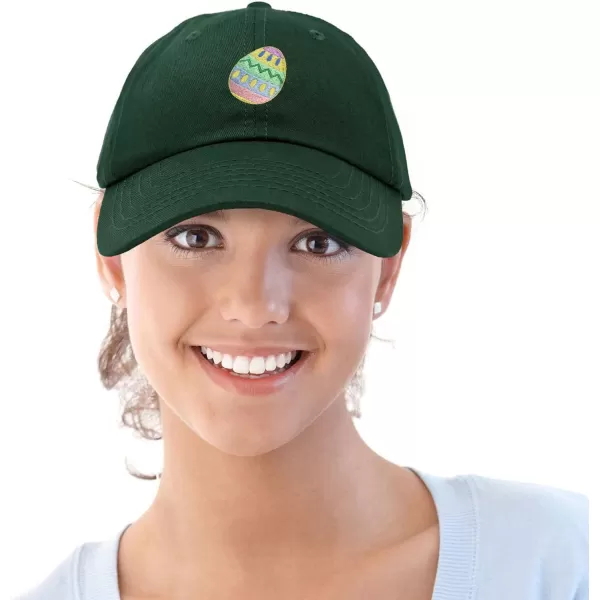 DALIX Elegant Colorful Egg Easter Hat Womens Embroidered Baseball Cap