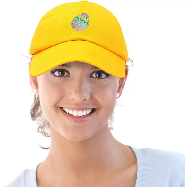 DALIX Elegant Colorful Egg Easter Hat Womens Embroidered Baseball Cap
