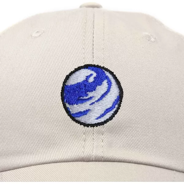 DALIX Embroidered Earth Baseball Cap Cotton Dad Hat Men