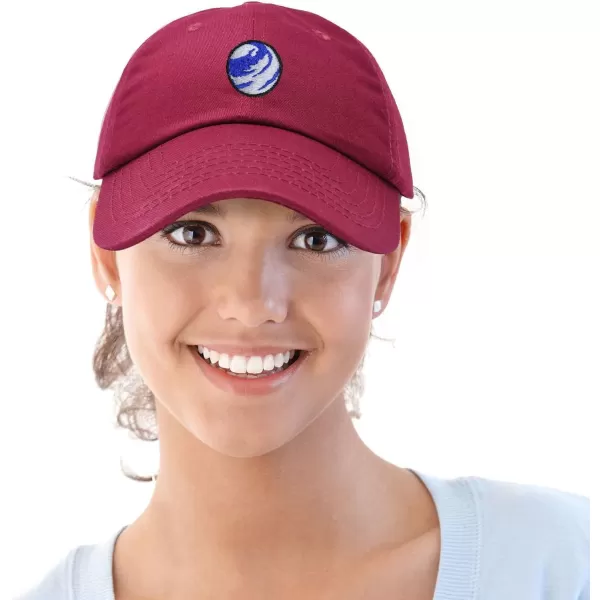 DALIX Embroidered Earth Baseball Cap Cotton Dad Hat Men