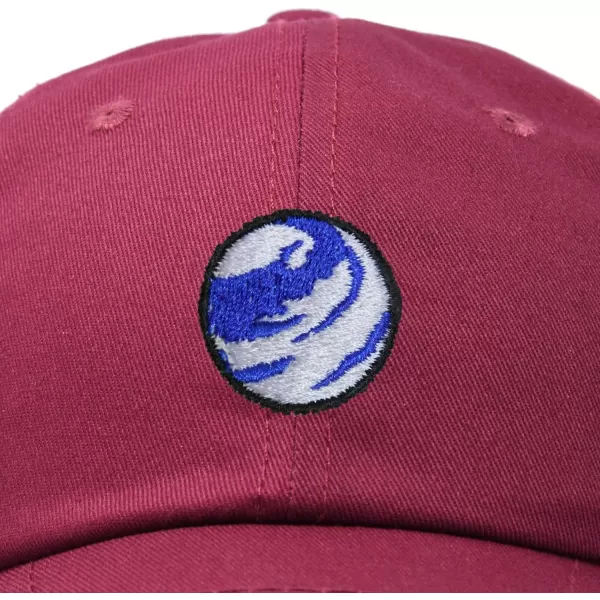 DALIX Embroidered Earth Baseball Cap Cotton Dad Hat Men