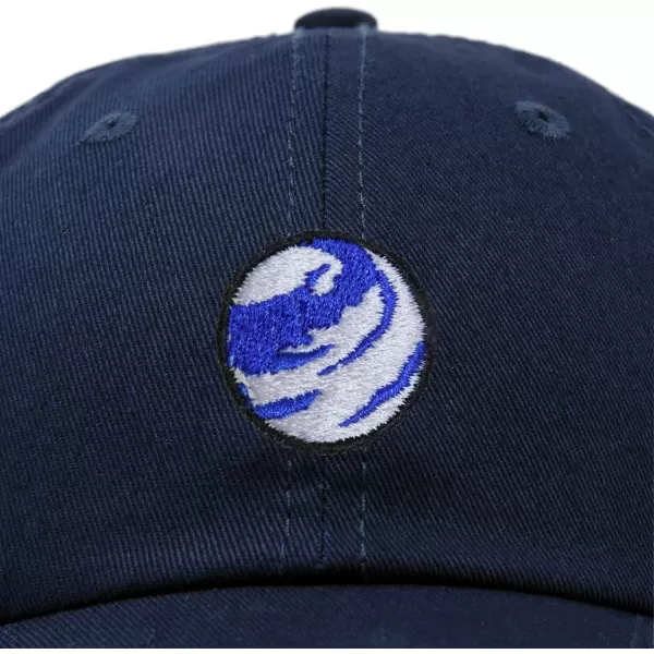 DALIX Embroidered Earth Baseball Cap Cotton Dad Hat Men