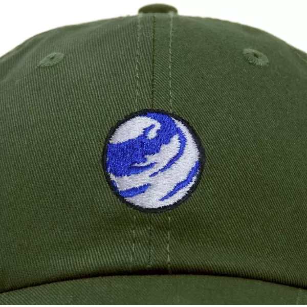 DALIX Embroidered Earth Baseball Cap Cotton Dad Hat Men