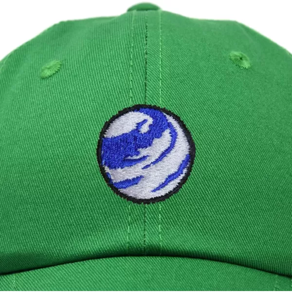 DALIX Embroidered Earth Baseball Cap Cotton Dad Hat Men