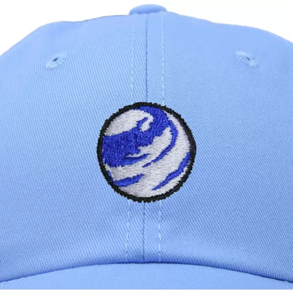 DALIX Embroidered Earth Baseball Cap Cotton Dad Hat Men