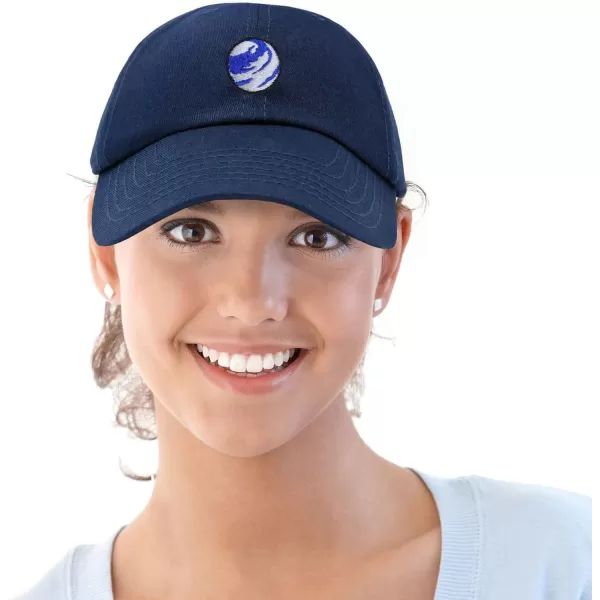 DALIX Embroidered Earth Baseball Cap Cotton Dad Hat Men