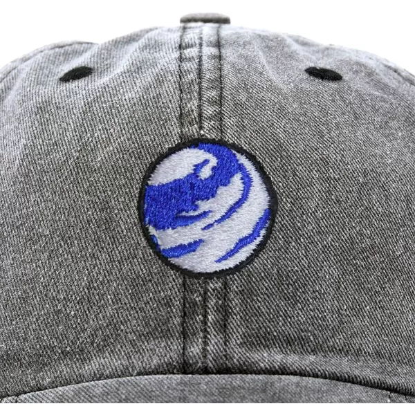DALIX Embroidered Earth Baseball Cap Cotton Dad Hat Men