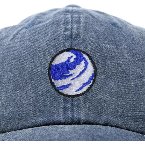 DALIX Embroidered Earth Baseball Cap Cotton Dad Hat Men