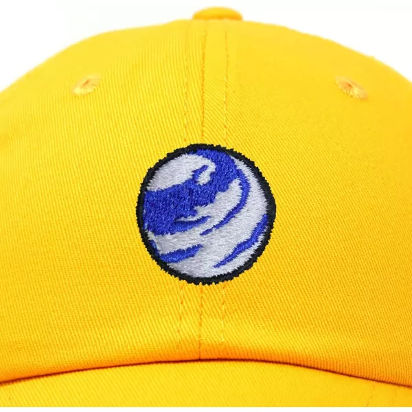 DALIX Embroidered Earth Baseball Cap Cotton Dad Hat Men