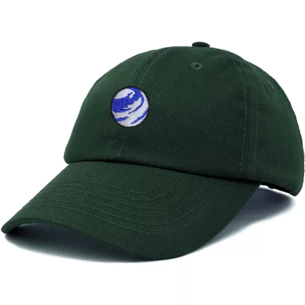 DALIX Embroidered Earth Baseball Cap Cotton Dad Hat Men