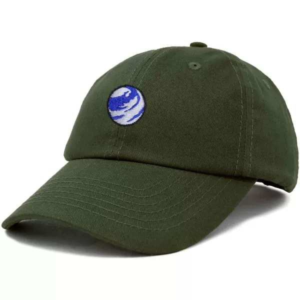 DALIX Embroidered Earth Baseball Cap Cotton Dad Hat Men