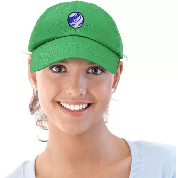 DALIX Embroidered Earth Baseball Cap Cotton Dad Hat Men