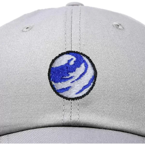DALIX Embroidered Earth Baseball Cap Cotton Dad Hat Men