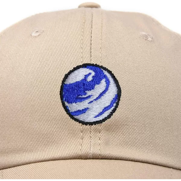 DALIX Embroidered Earth Baseball Cap Cotton Dad Hat Men