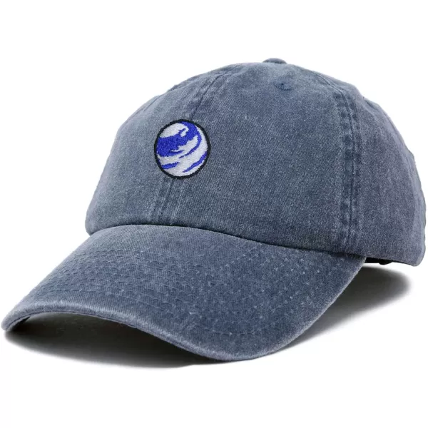DALIX Embroidered Earth Baseball Cap Cotton Dad Hat Men