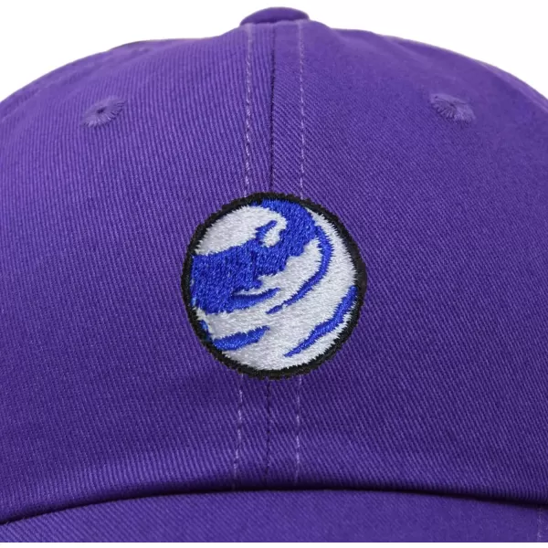 DALIX Embroidered Earth Baseball Cap Cotton Dad Hat Men