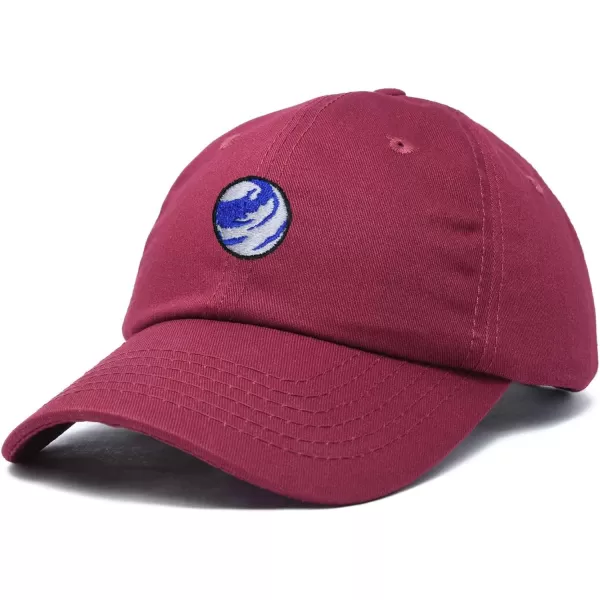 DALIX Embroidered Earth Baseball Cap Cotton Dad Hat Men
