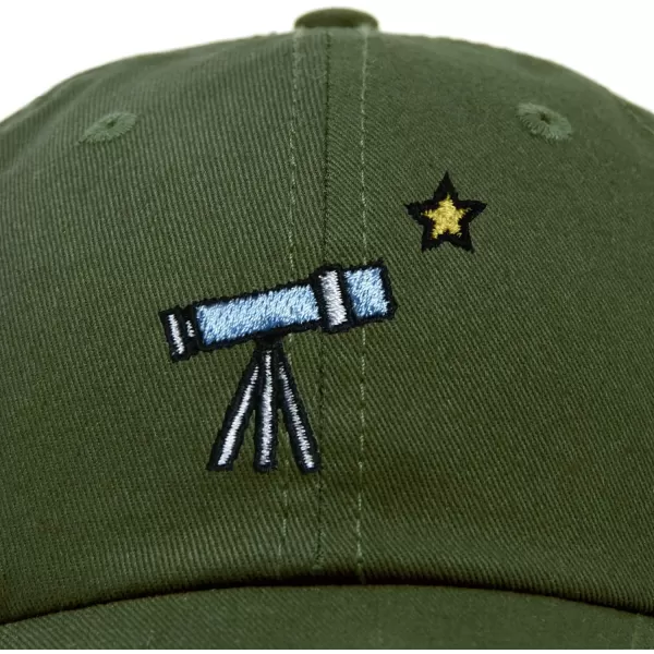 DALIX Embroidered Telescope Baseball Cap Cotton Dad Hat Men