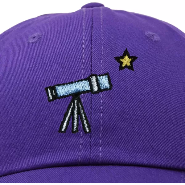 DALIX Embroidered Telescope Baseball Cap Cotton Dad Hat Men